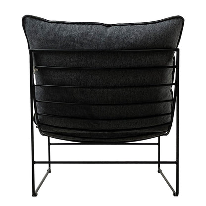 Leonardo Leather Lounge Chair | Black