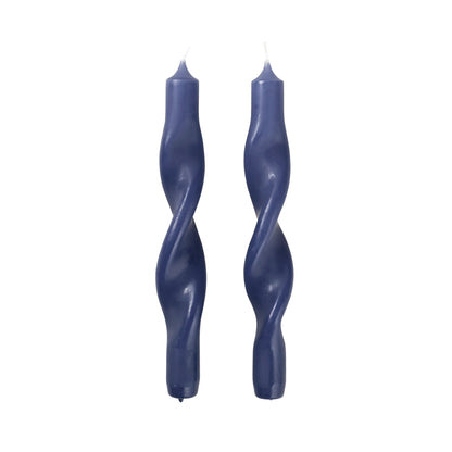 Twist Candles | Blue