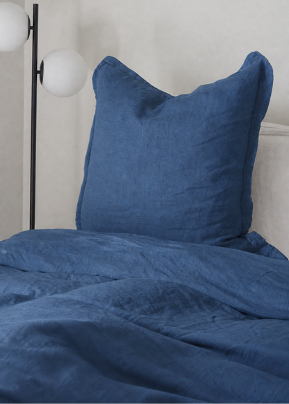Linen Euro Pillowcase | French Blue