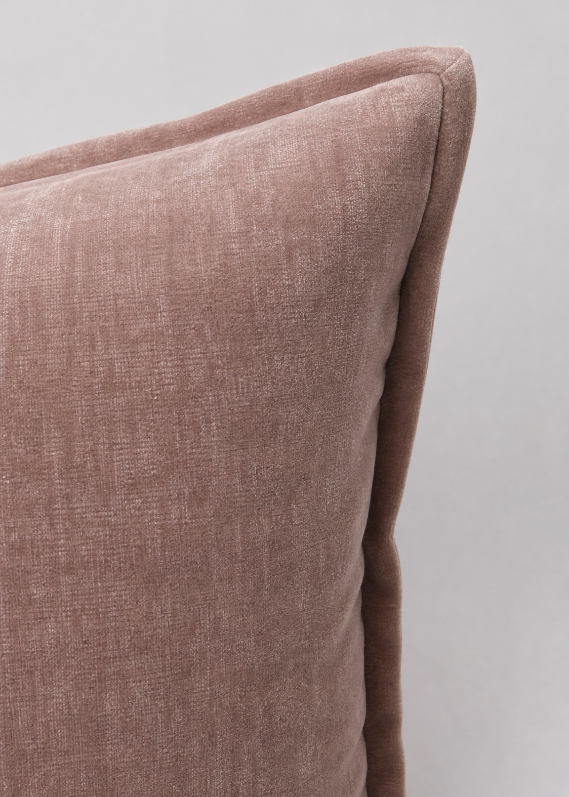 Velvet Lumbar Cushion - Blush