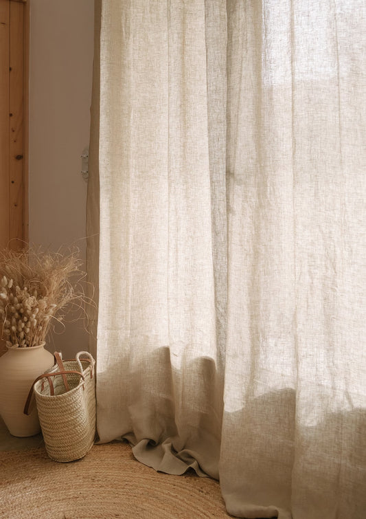 Miesian Sheer Linen Curtains