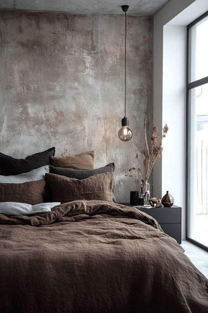 Heavy Linen Fabric in Cacao