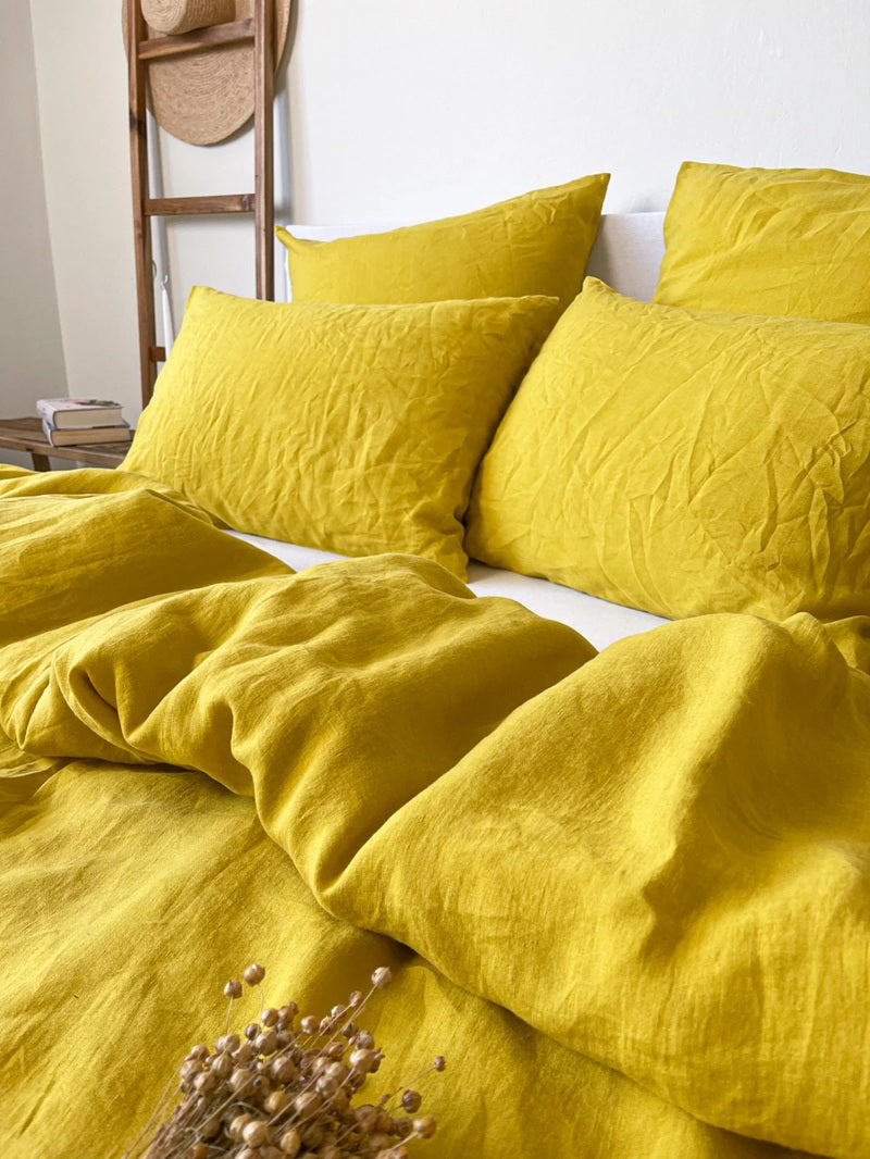 Linen Duvet Cover - Citrine