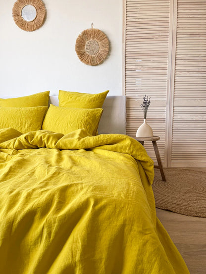 Linen Duvet Cover - Citrine