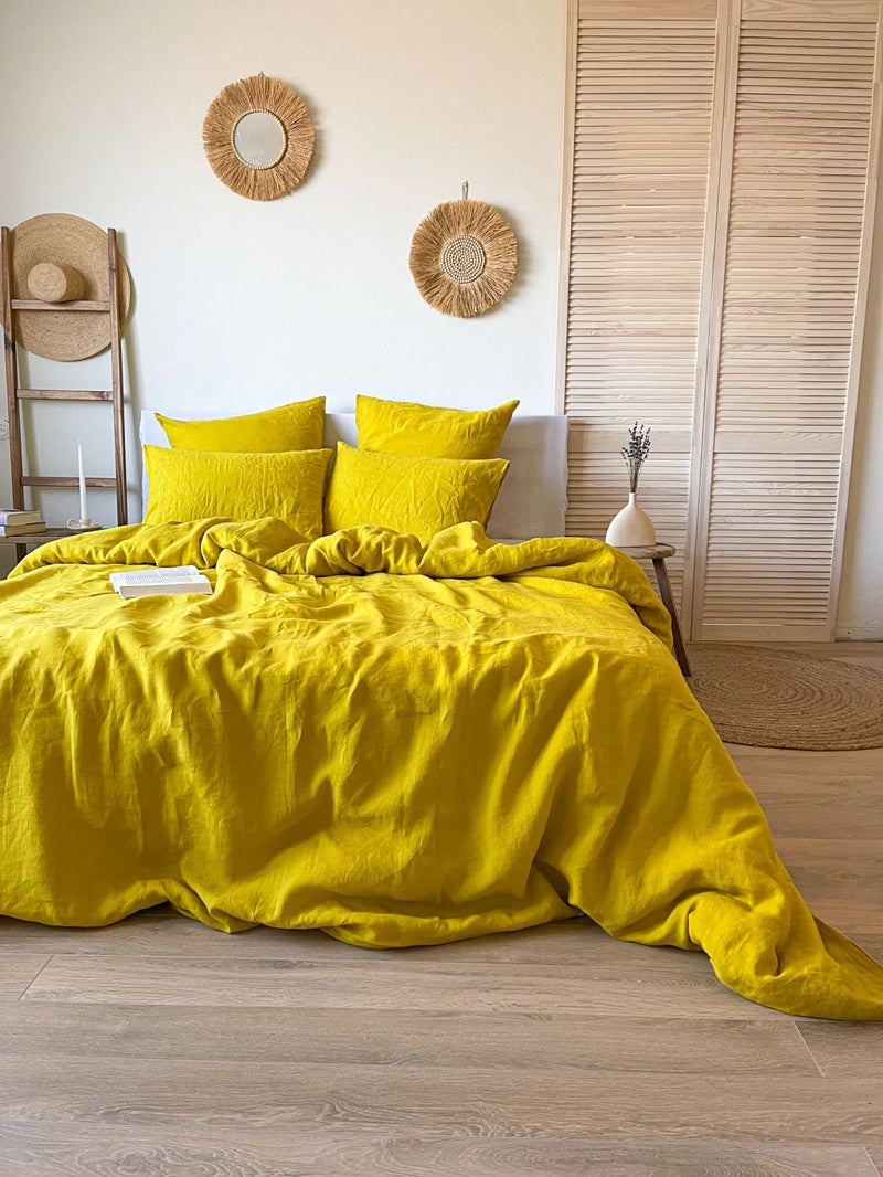 Linen Duvet Cover - Citrine