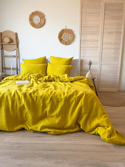 Linen Duvet Cover - Citrine
