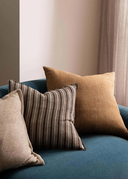 Bronze Stripe - Pure Linen Cushion