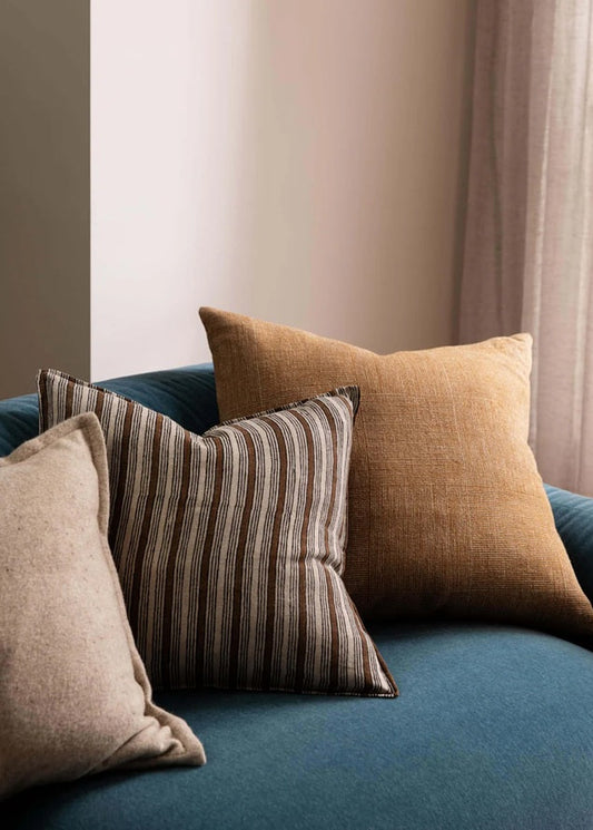 Bronze Stripe - Pure Linen Cushion