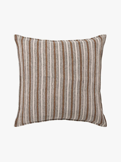 Bronze Stripe - Pure Linen Cushion