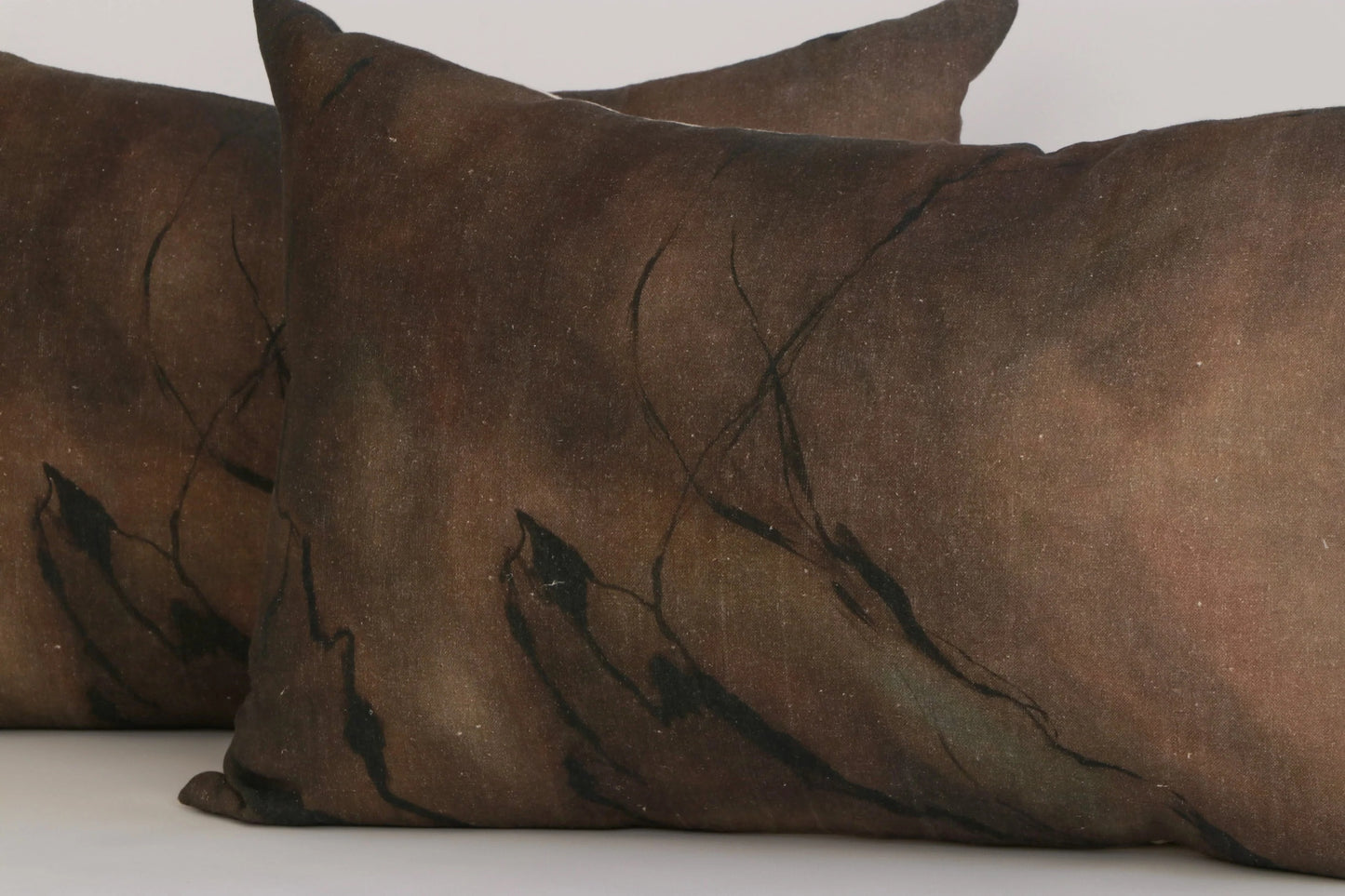 Umber Marble Lumbar Cushion