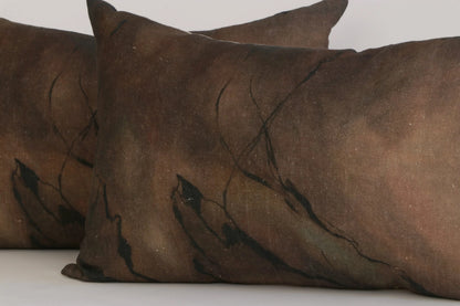 Umber Marble Lumbar Cushion