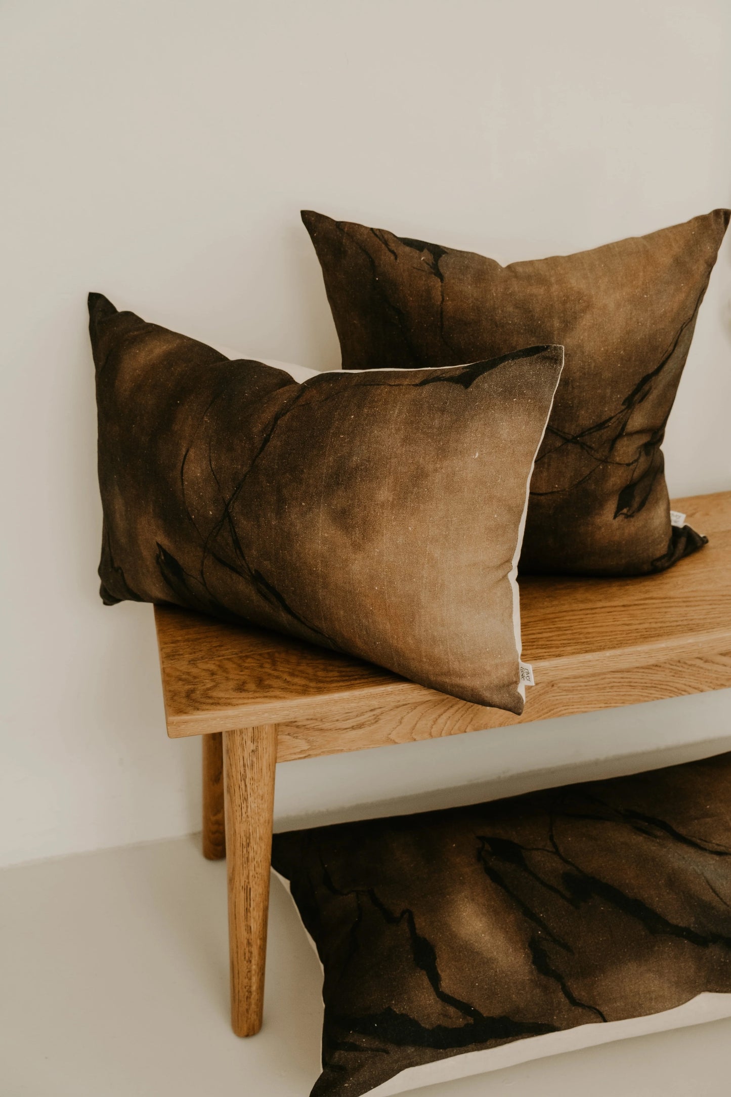Umber Marble Lumbar Cushion