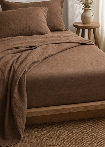 Linen Flat Sheet | Café