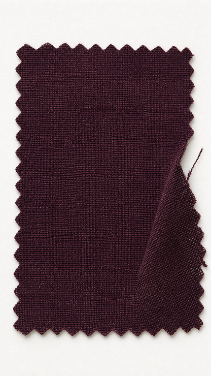 Linen Duvet Cover - Burgundy