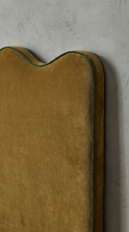 Piped Edge Headboard | Upholstered Bedhead Burnish