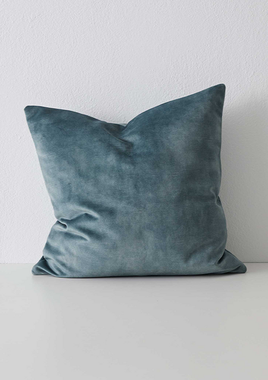 Velvet Cushion |  Aqua
