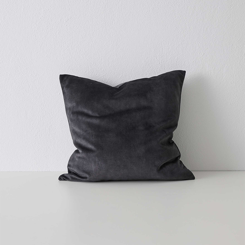 Velvet Cushion | Coal