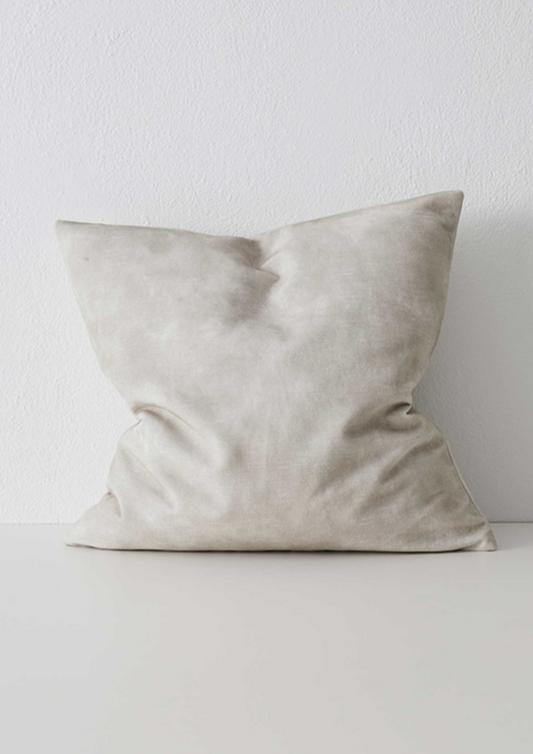 Velvet Cushion | Ecru