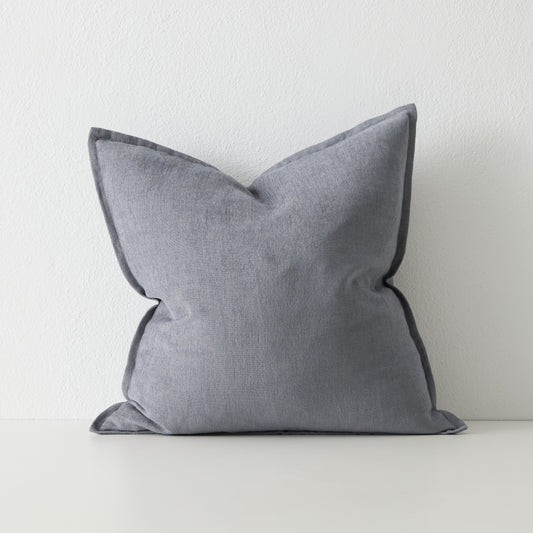 Linen Blend Cushion | Denim