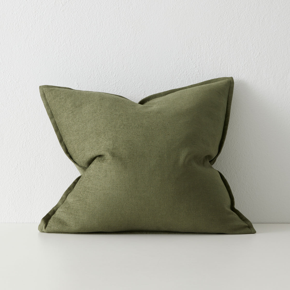 Linen Blend Cushion | Olive