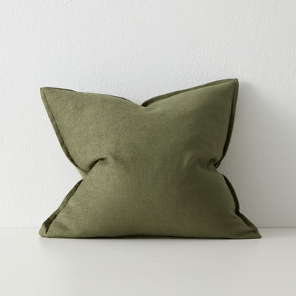 Linen Blend Cushion | Olive