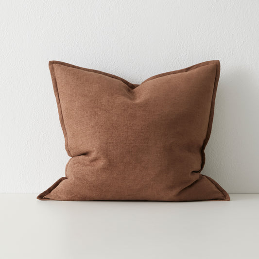 Linen Blend Cushion | Toffee