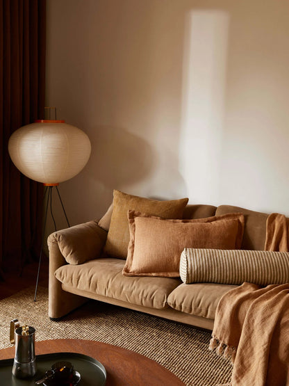 Heavy Linen Throw - Cafe