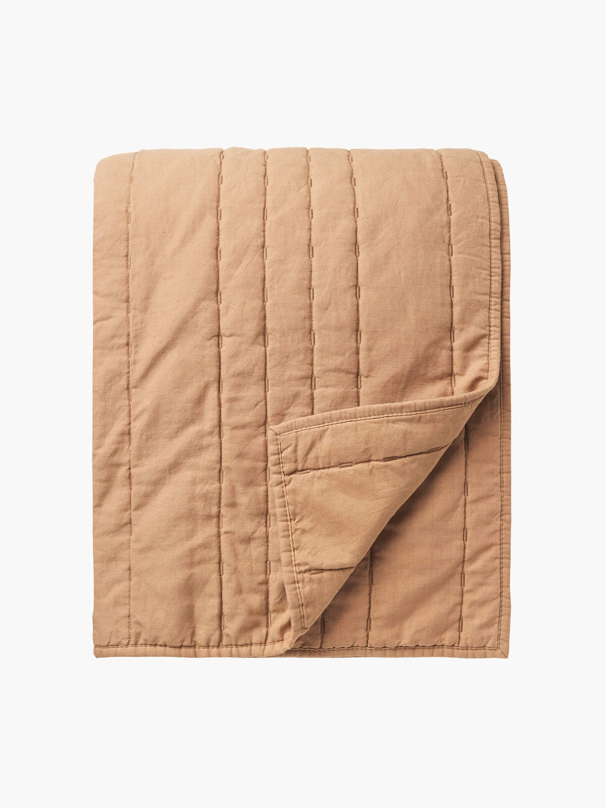 Linen & Cotton Quilt | Caramel