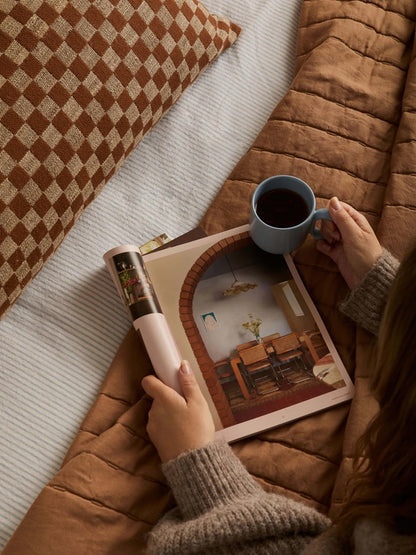 Linen & Cotton Quilt | Caramel