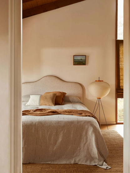 Heavy Linen Throw - Clay