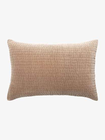 Velvet Lumbar Cushion - Cacao