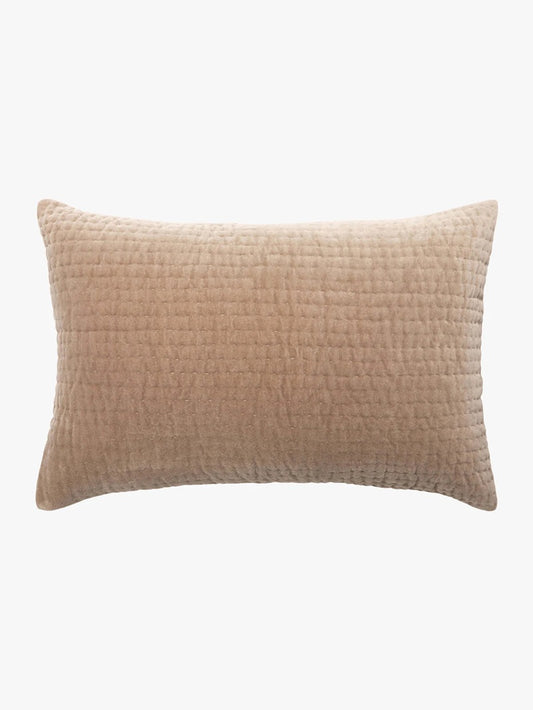 Velvet Lumbar Cushion - Cacao