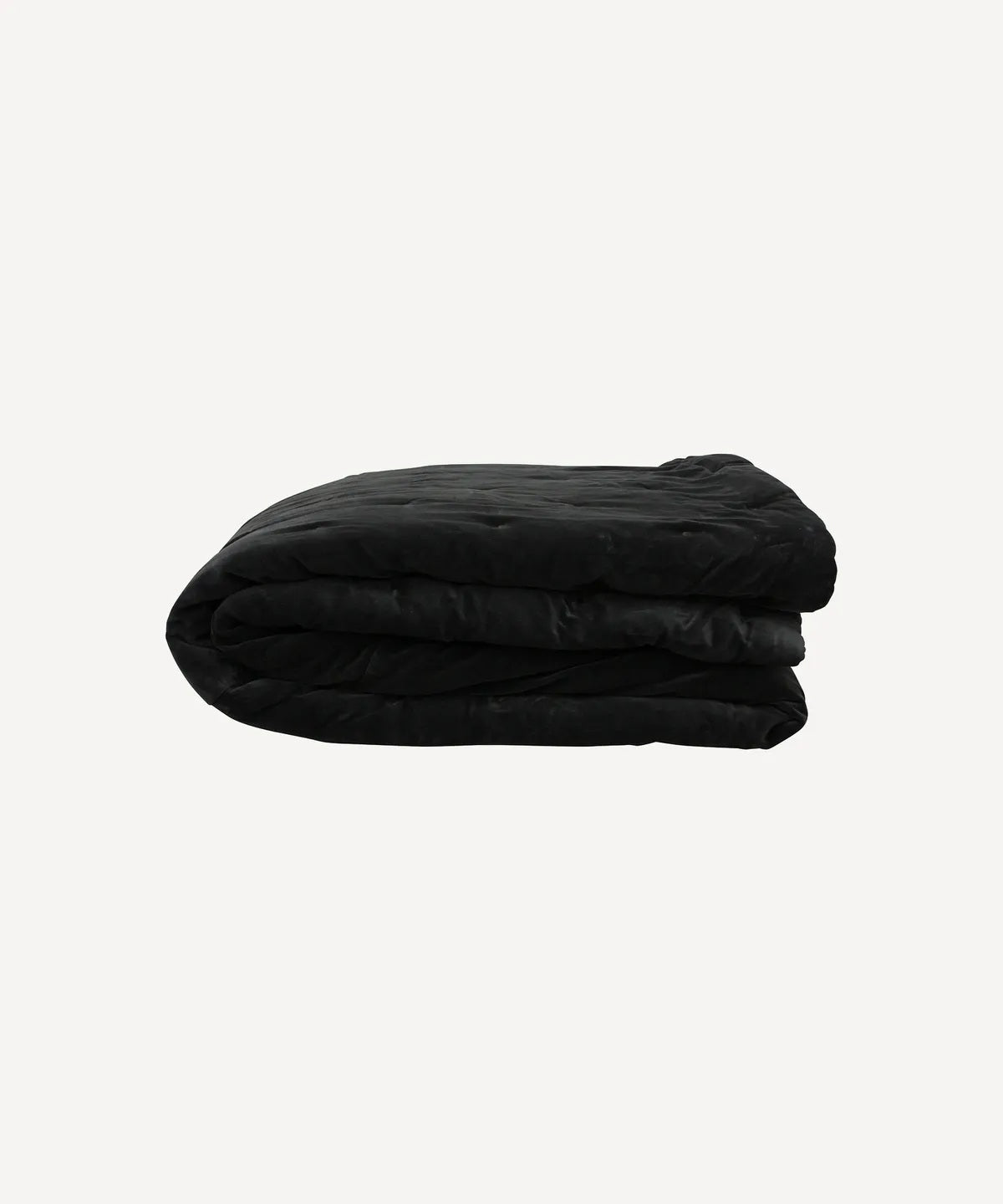 Velvet Bedspread in Coal