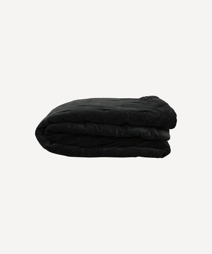 Velvet Bedspread in Coal