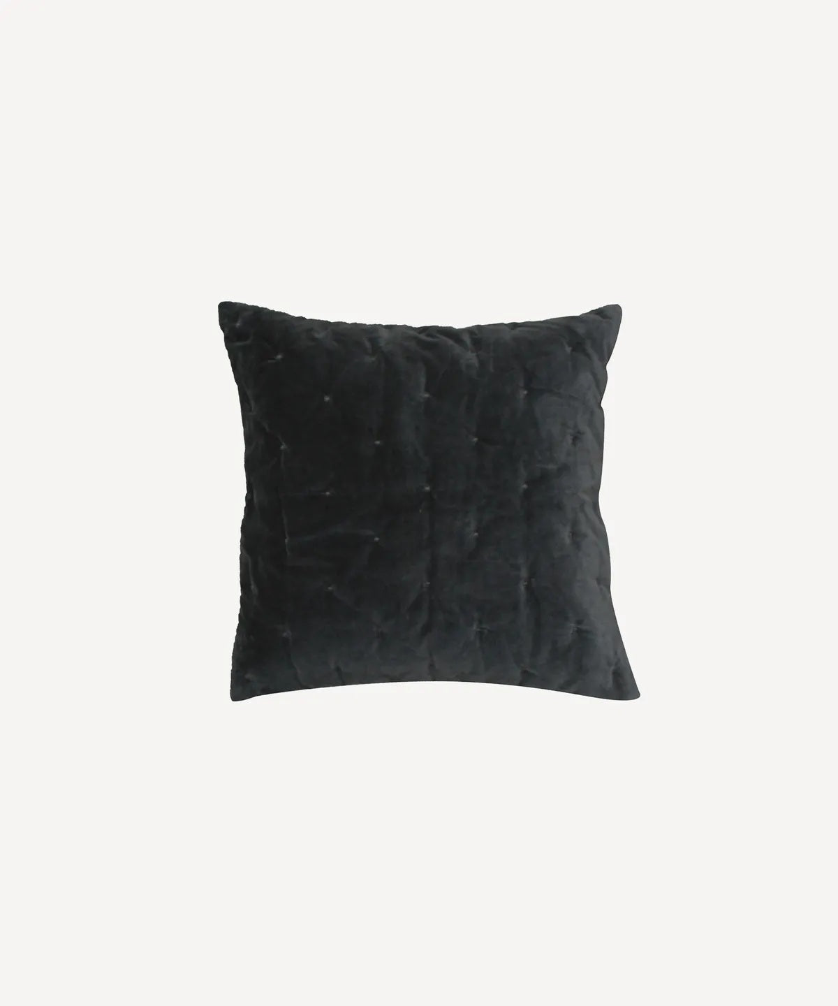 Velvet Bedspread in Coal