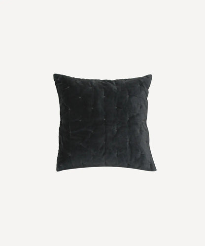 Velvet Bedspread in Coal