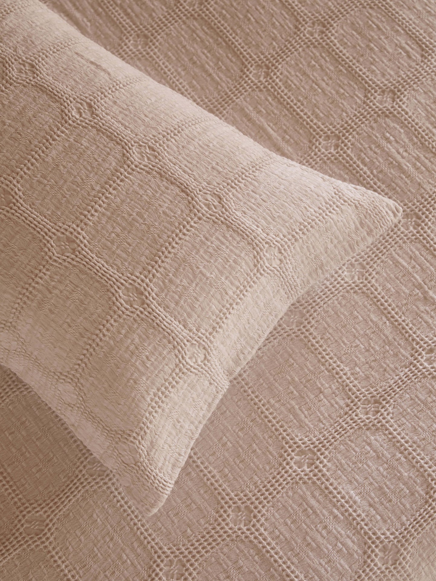 Pure Cotton Bedcover - Nougat