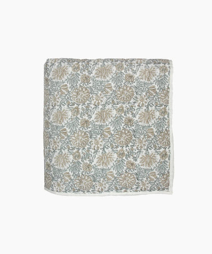 Athena Coverlet in Blue & Natural