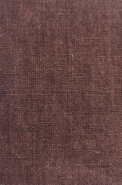 A rectangular fabric swatch with scalloped edges, showing a textured woven material in a muted dusty rose or mauve color, set against a plain light background.