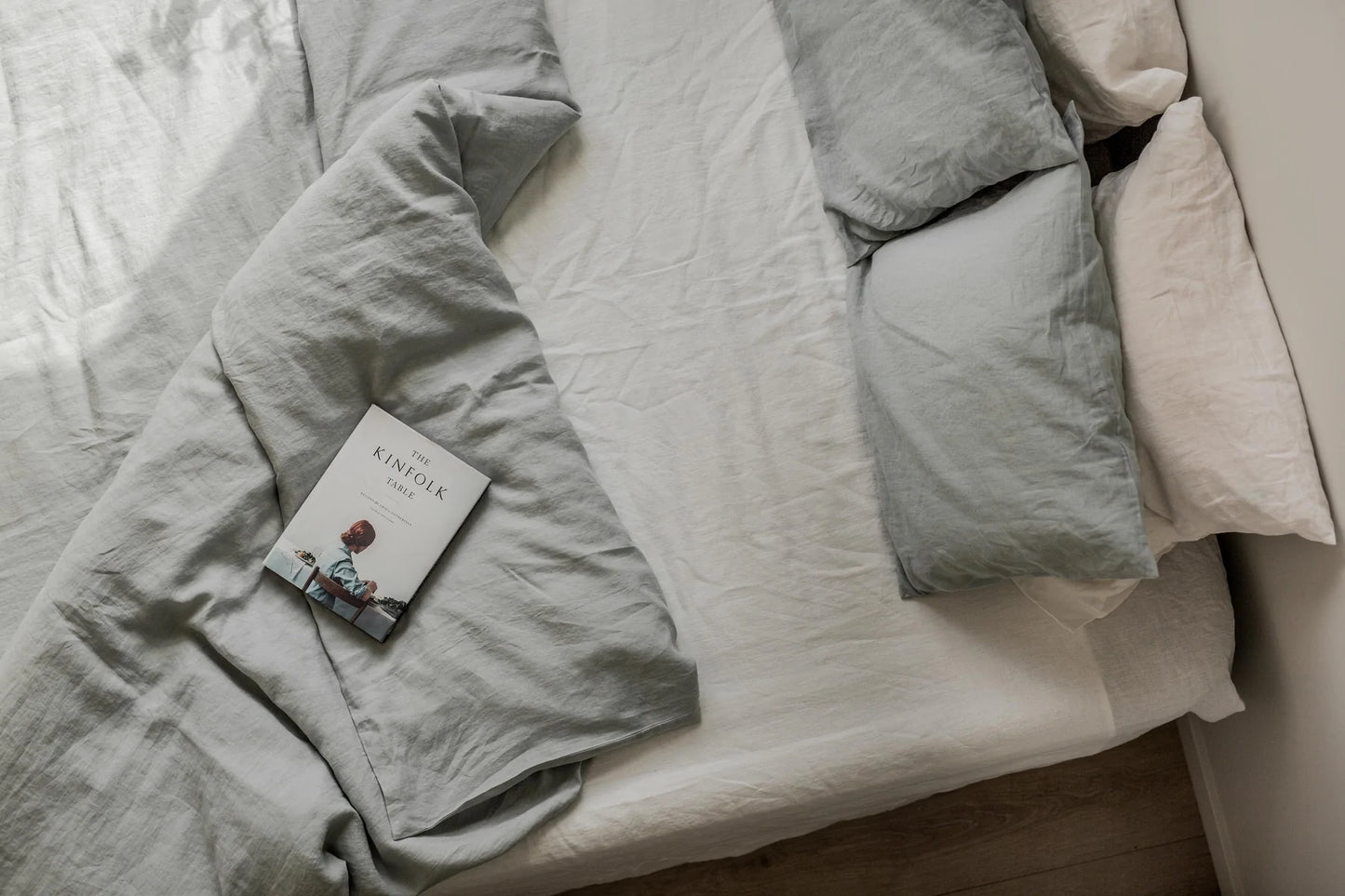 Linen Duvet Cover | Duck Egg  Made in New Zealand
