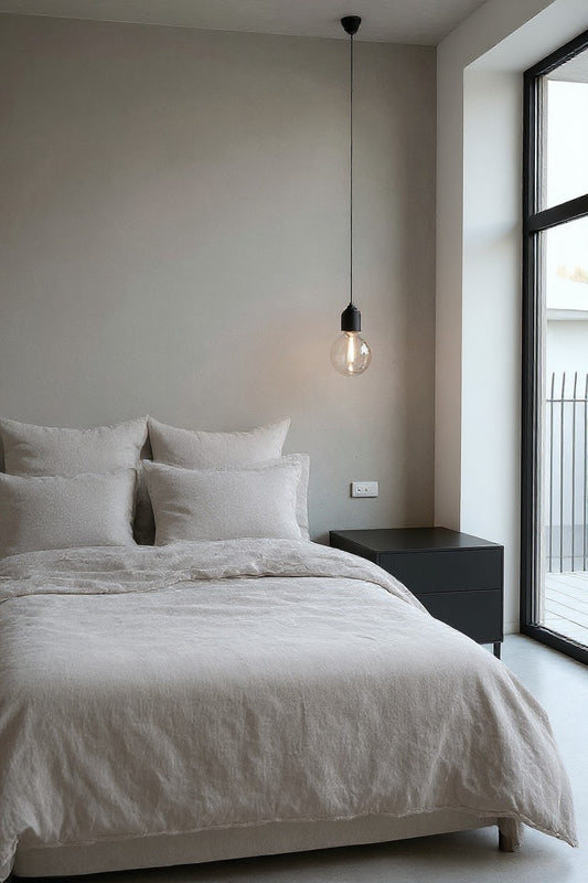 Linen Duvet Cover | Eggshell