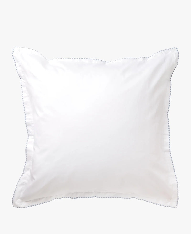 Egyptian Cotton Pillowcases — French Blue Embroidery