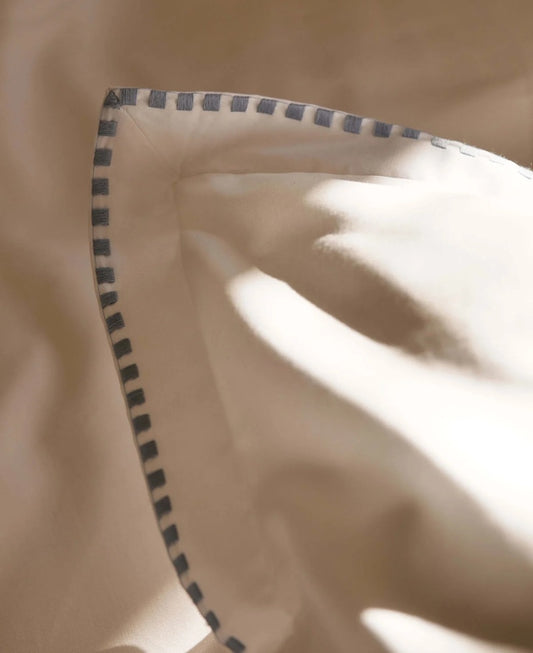Egyptian Cotton Pillowcases — French Blue Embroidery