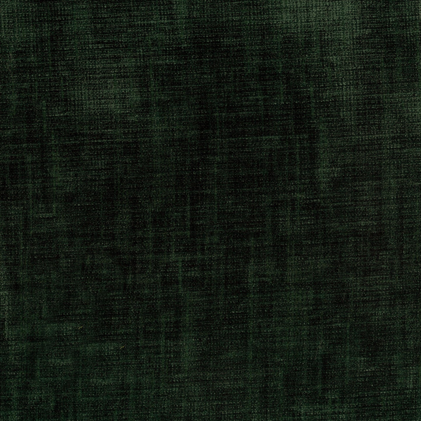Dark forest green textured fabric swatch with a woven linen-like pattern.