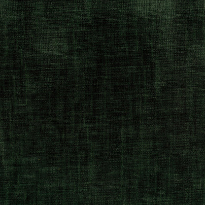 Dark forest green textured fabric swatch with a woven linen-like pattern.