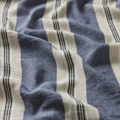 Capri Stripe Fabric Ink - 300cm