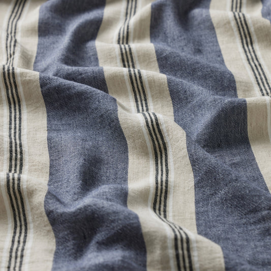 Capri Stripe Fabric Ink - 300cm