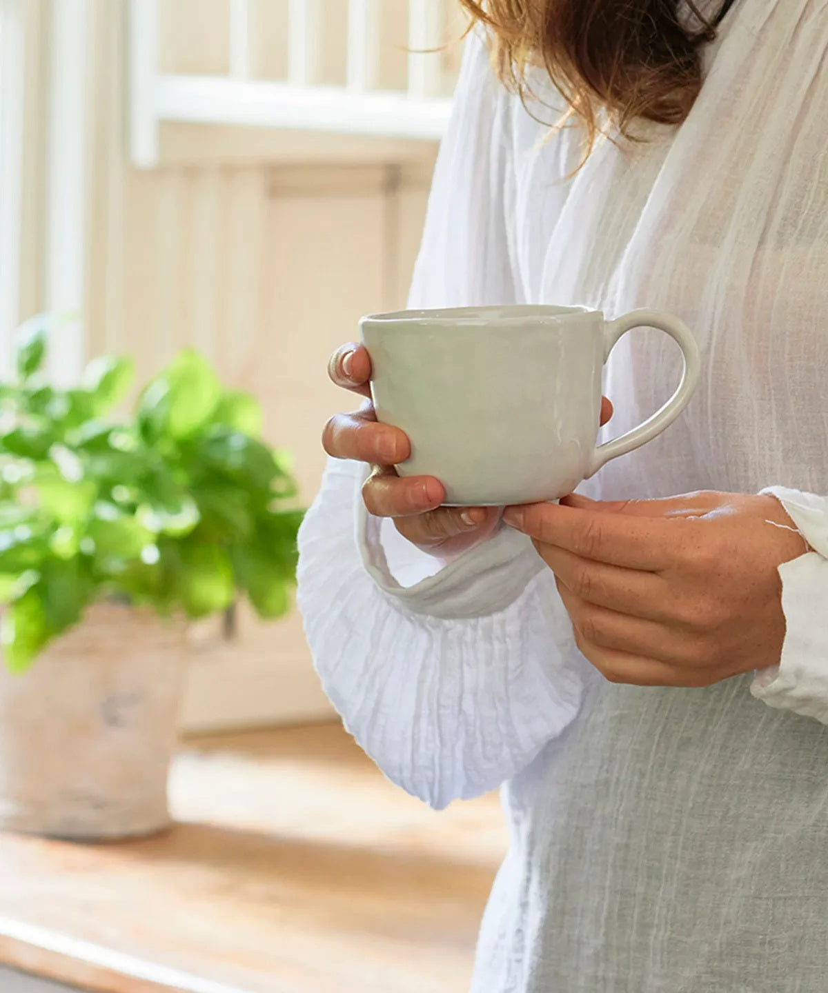 Rustic Stoneware Mug | Off White