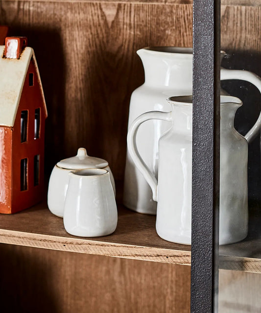 Rustic Stoneware Milk Jug | Off White