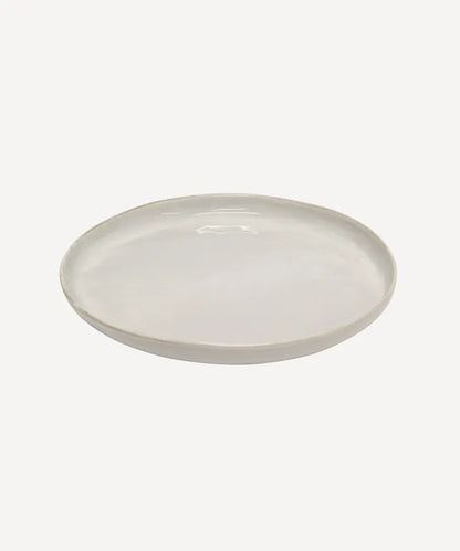 Rustic Stoneware Charger Plate | Off White | 30cm